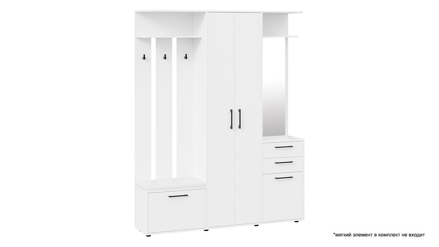  мебели для прихожей «Витра» Тип 2 Белый Ясень - 20 999 руб .
